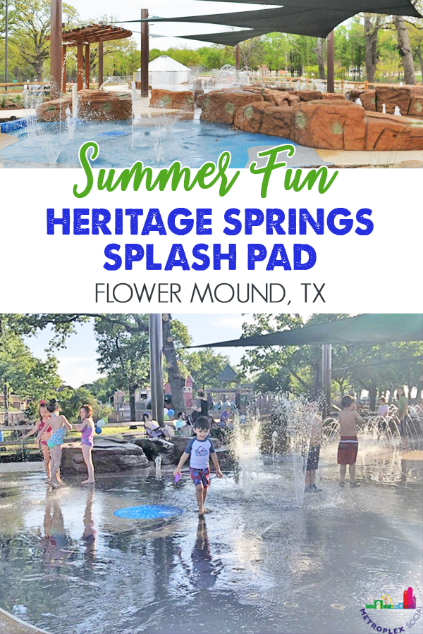 FLOWER MOUND SPLASH PAD HERITAGE SPRINGS PIN