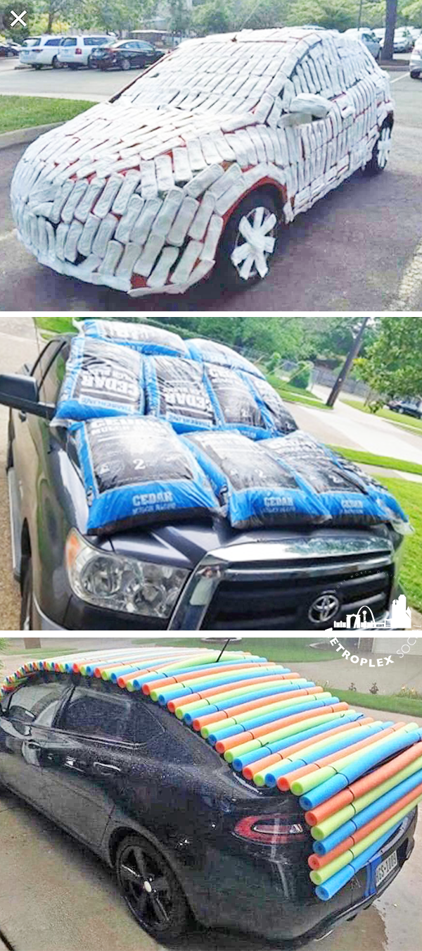 diy hail protection for car