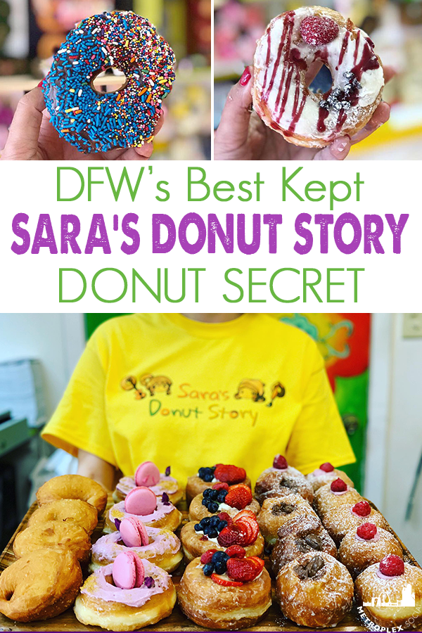 saras donut story flower mound donut shop DFW BEST PIN