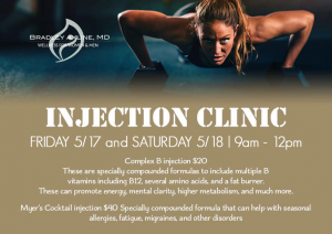 B Complex Injection Clinic @ Shapes Fitness for Women in Flower Mound