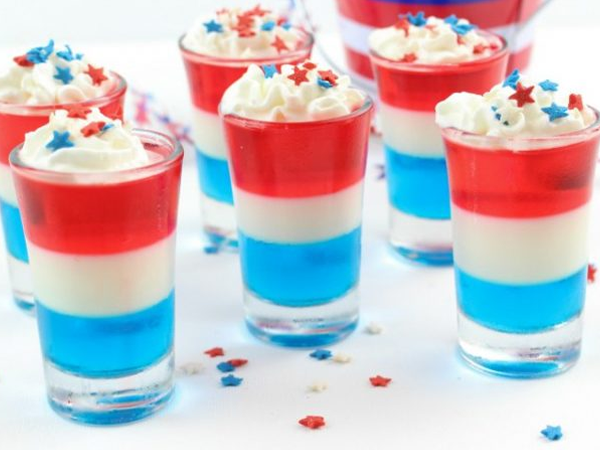 patriotic party drink ideas patriotic red white blue jello shots