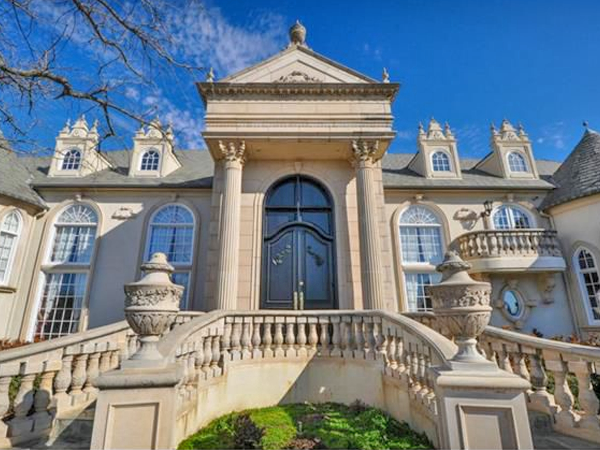 flower mound mansion french chateau 12