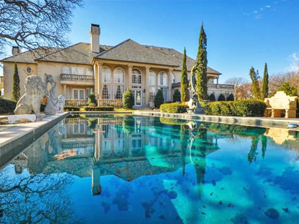 flower mound mansion french chateau 12