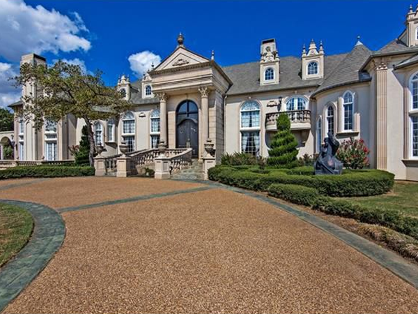 flower mound mansion french chateau 12