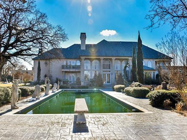 flower mound mansion french chateau 12