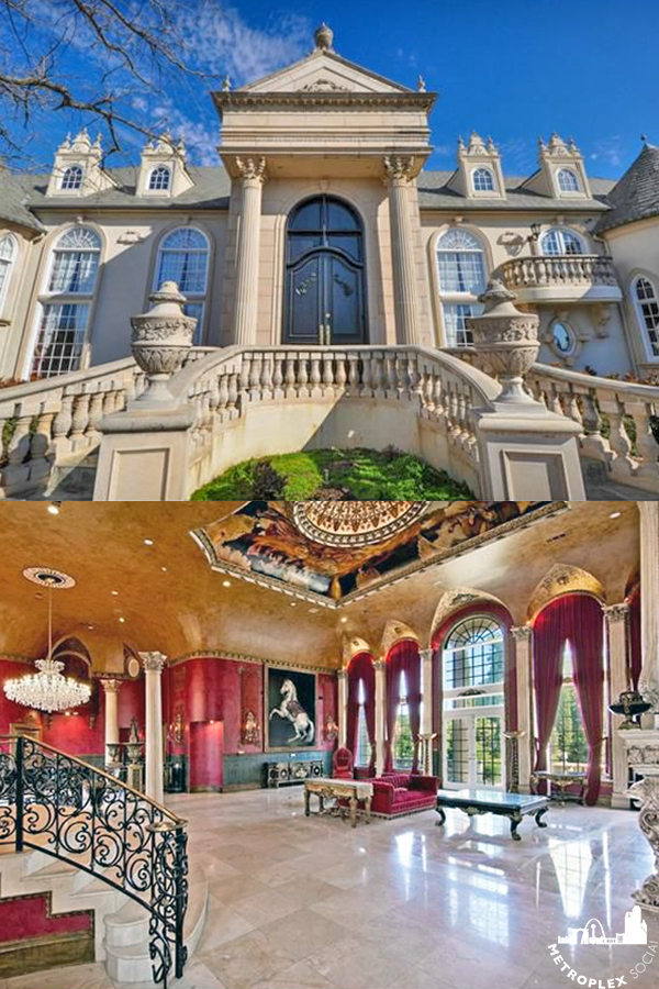 flower mound mansion french chateau pin