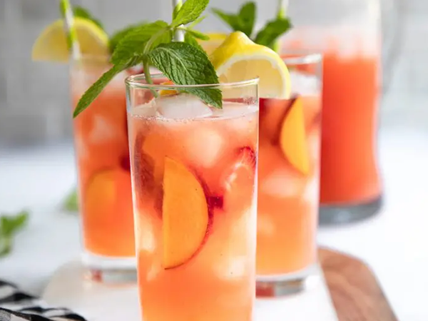 peach strawberry lemonade recipe
