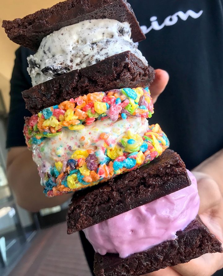 gourmet ice cream sandwiches from The Creamistry in The Colony, TX