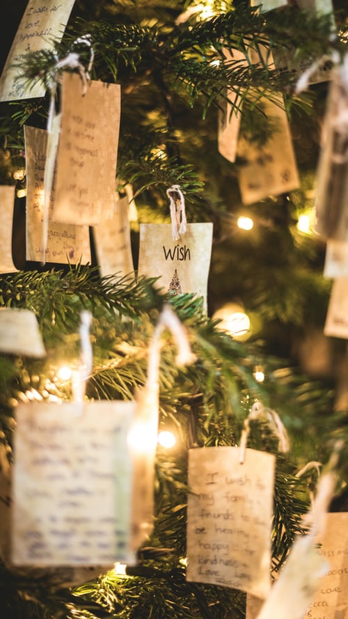 christmas wishes tree idea