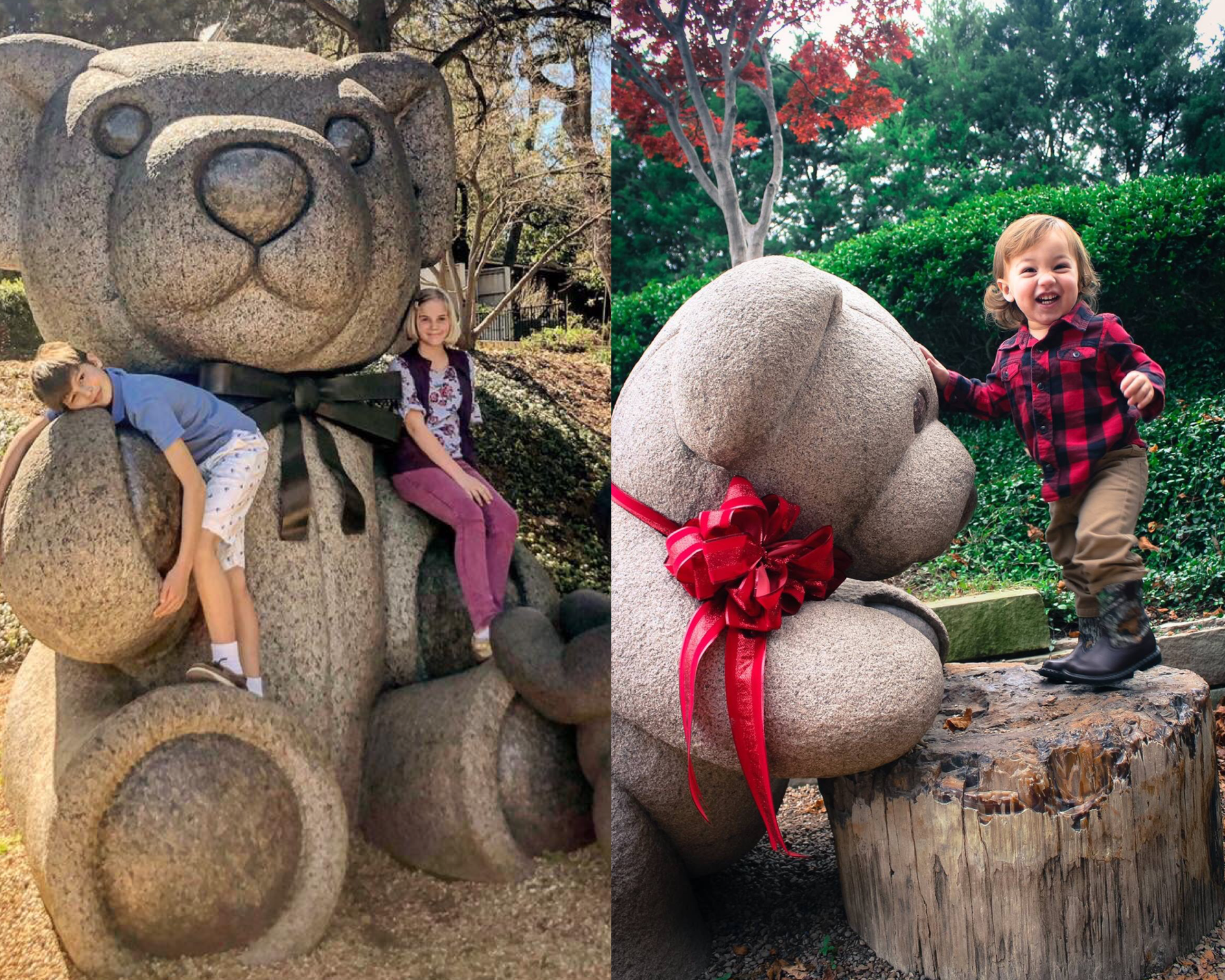 You Can Find These Massive Teddy Bears In This Hidden Dallas Park - Narcity