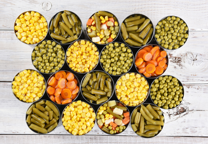 grocery store survival foods canned vegetables